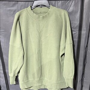 Aerie-Green sweater oversized